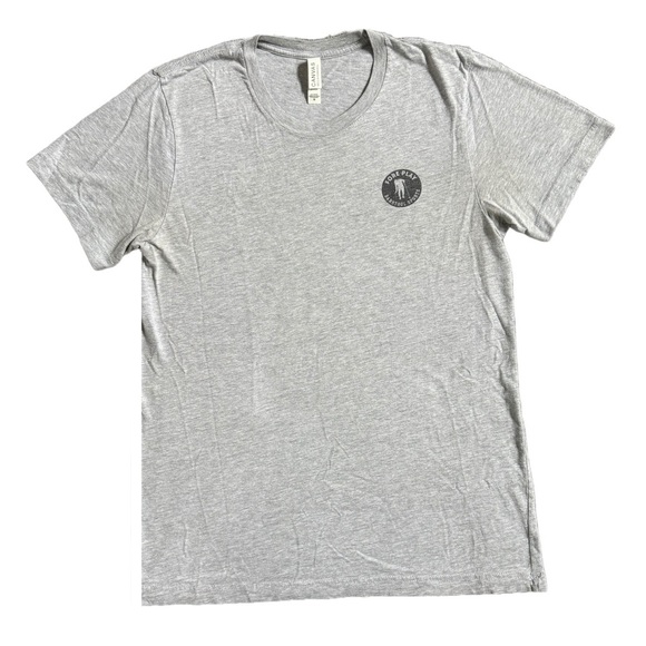 BARSTOOL SPORTS / FORE PLAY GRAY SHORT SLEEVE GRAPHIC T-SHIRT SIZE MEDIUM - Picture 1 of 7